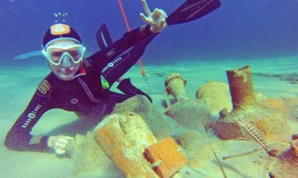 Tour Fondue, archäologischer Unterwasserpfad, Pointe du Bouvet